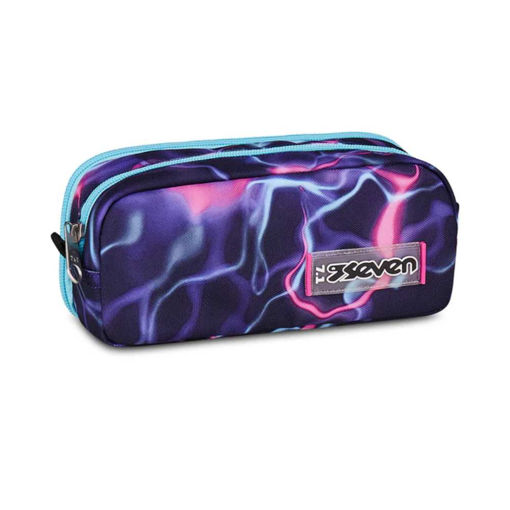 Picture of SEVEN 2 ZIP ELECTRIC VIBE GIRL PENCIL CASE